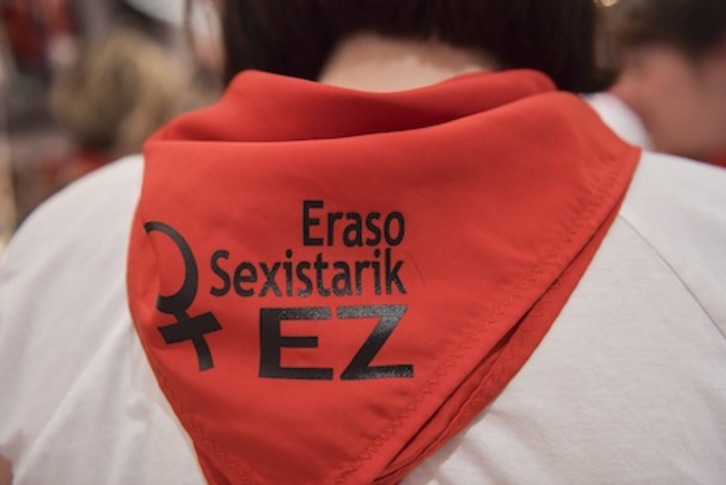 Eraso sexisten kontrako manifestazioa burutuko dute Iruñean uztailaren 13an. (Idoia ZABALETA/ARGAZKI PRESS)