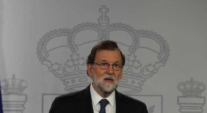 Mariano Rajoy, Gobernu espainiarreko presidentea.