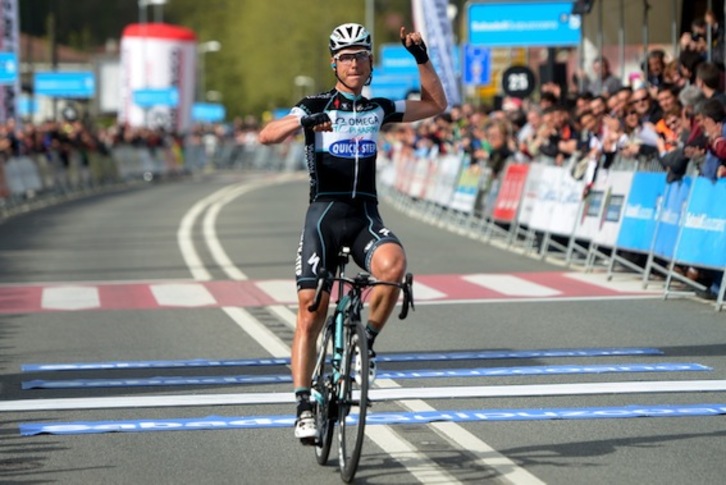 Dantxarinean kokatuko da Espainiako Vueltaren 11. etaparen helmuga. (Iñigo URIZ)