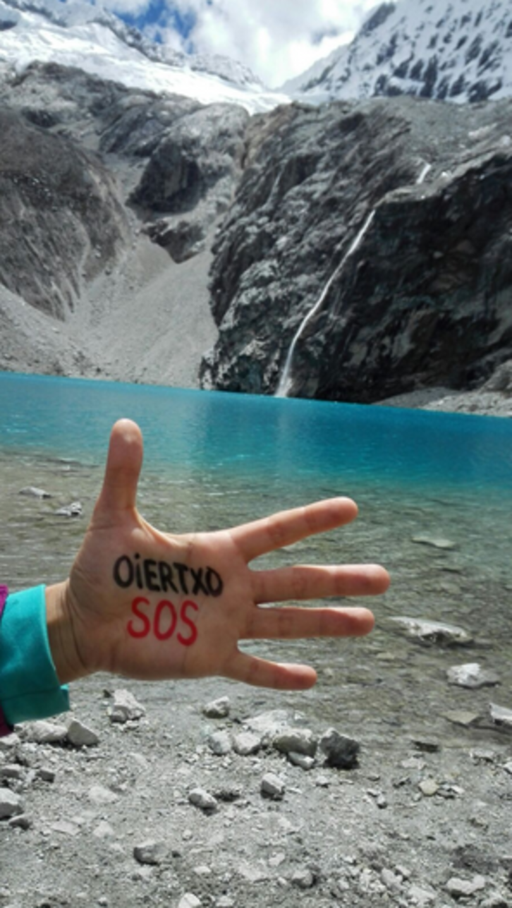 Huascaren ,Perun ateratako argazkia jaso du Oiertxo SOS plataformak. ©OiertxoSOS